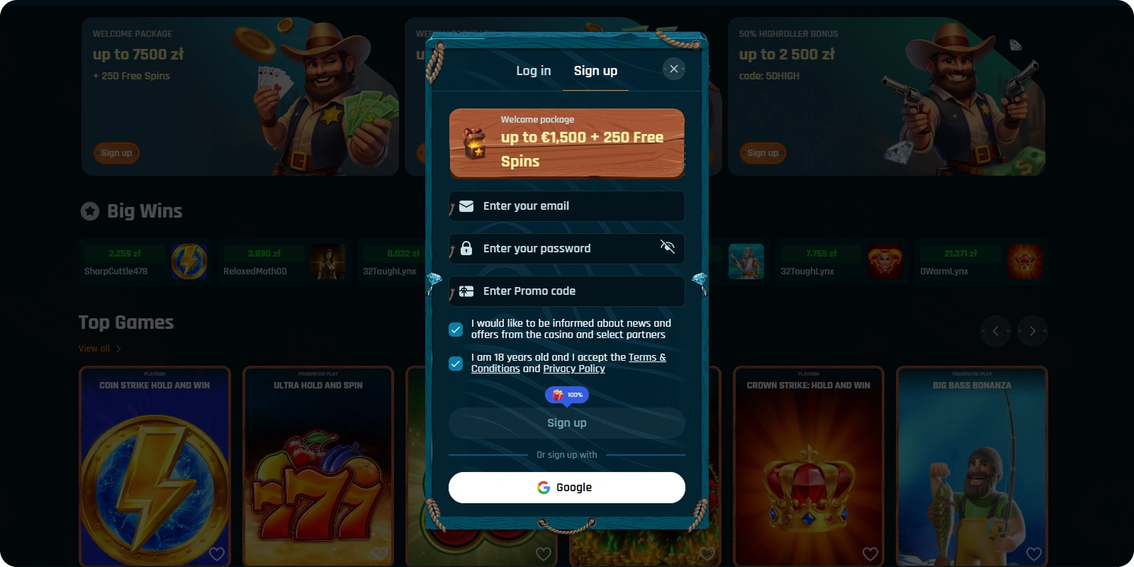 Ringospin Casino Sign Up Bonus up to €1500